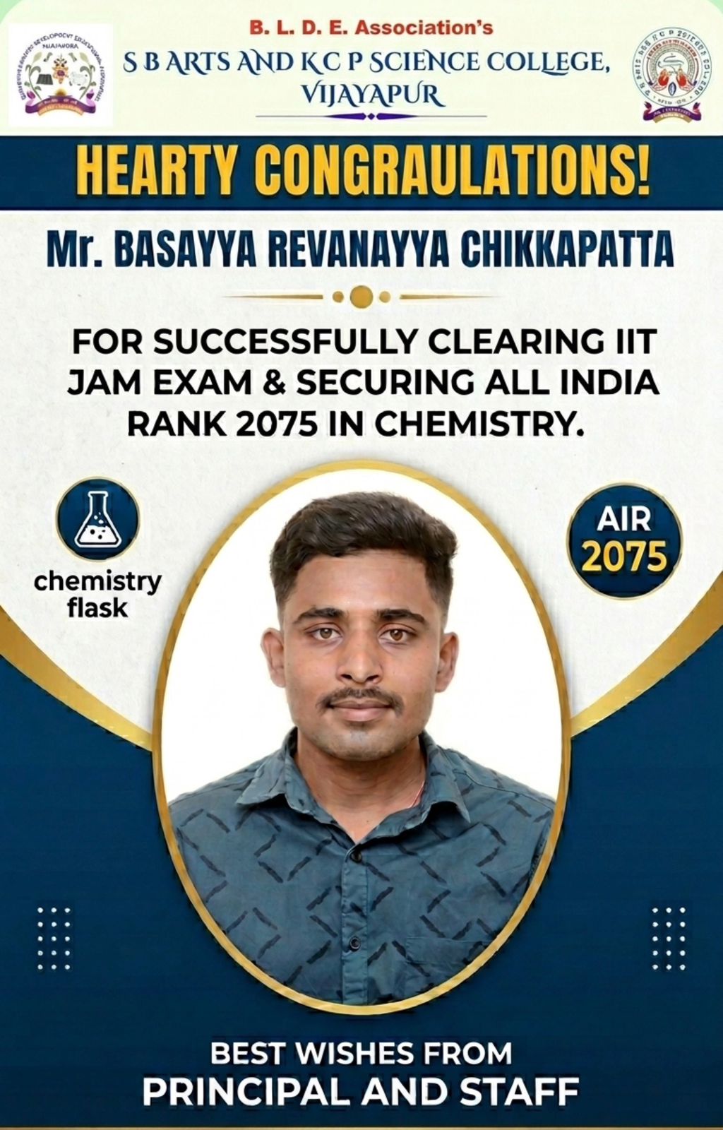 Clears the IIT JAM Exam